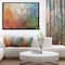 Designart - Board Stained Abstract Art - Abstract Framed Canvas Art Print